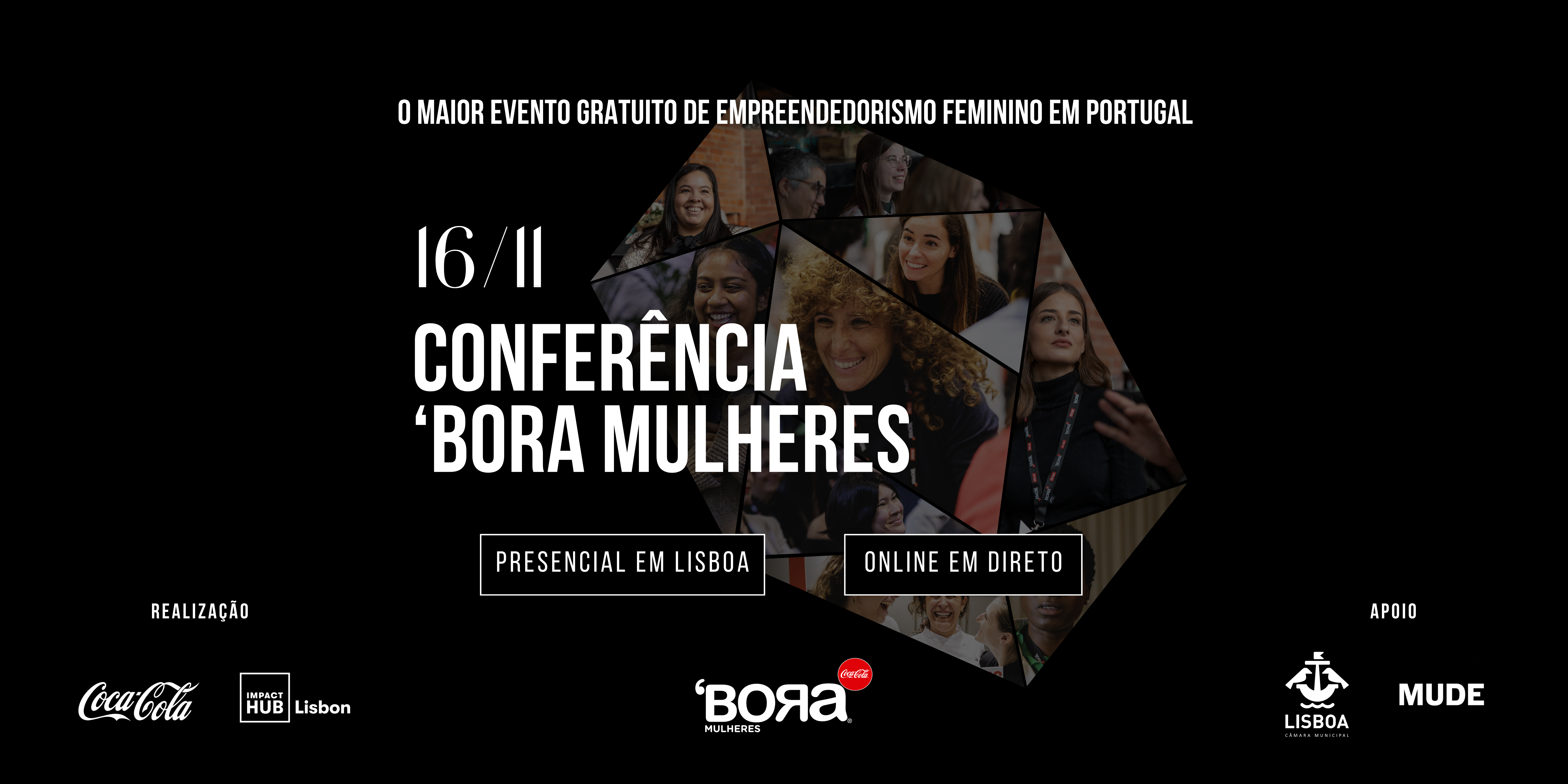 Conferência ‘BORA Mulheres | Presencial em Lisboa e Online