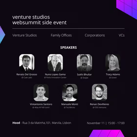 Venture Studios Websummit Side Event